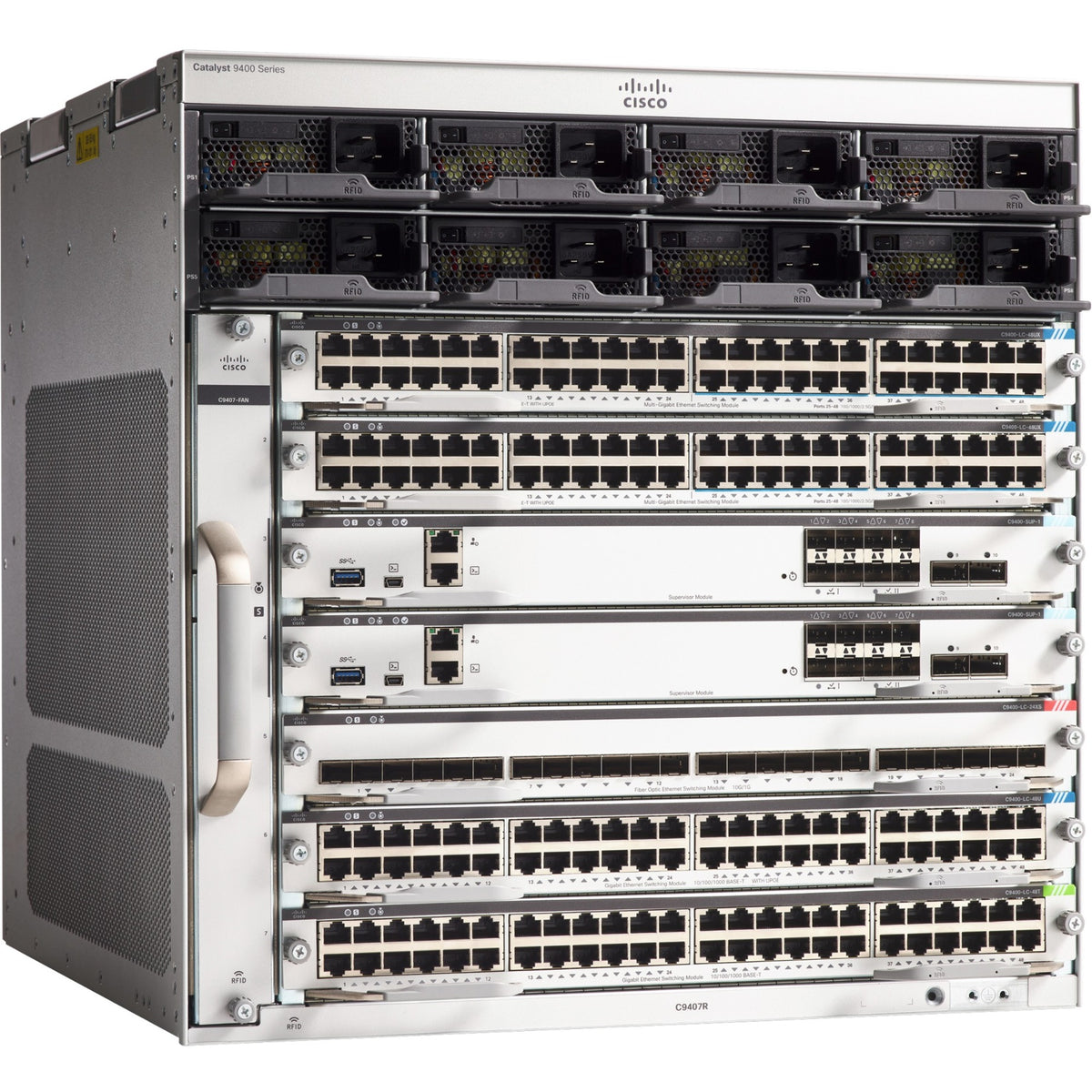 Cisco Catalyst 9400 Series 7 Slot Chassis - C9407R-96U-BNDL-A