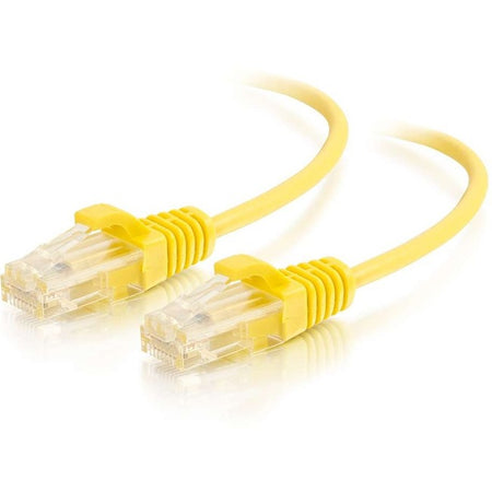 C2G 1ft Cat6 Ethernet Cable - Slim - Snagless Unshielded (UTP) - Yellow - 01170