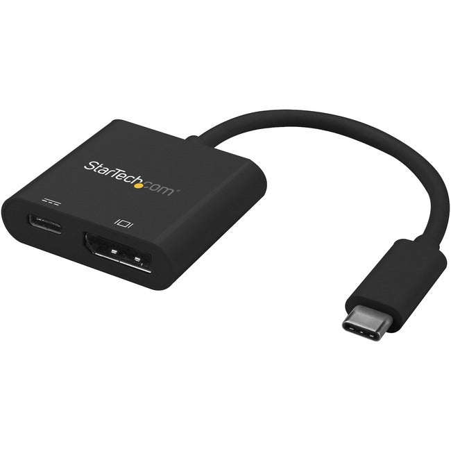 StarTech.com USB C to DisplayPort Adapter with 60W Power Delivery Pass-Through - 4K 60Hz USB Type-C to DP 1.2 Video Converter w/ Charging - CDP2DPUCP