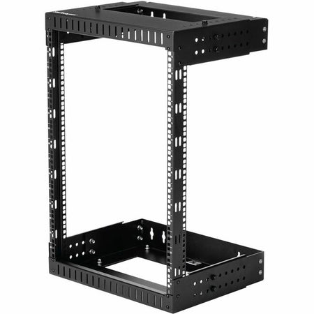 StarTech.com 2-Post 15U Heavy-Duty Wall Mount Network Rack, 19" Open Frame Server Rack with Adjustable Depth, Data Rack for IT Equipment~ - RK15WALLOA