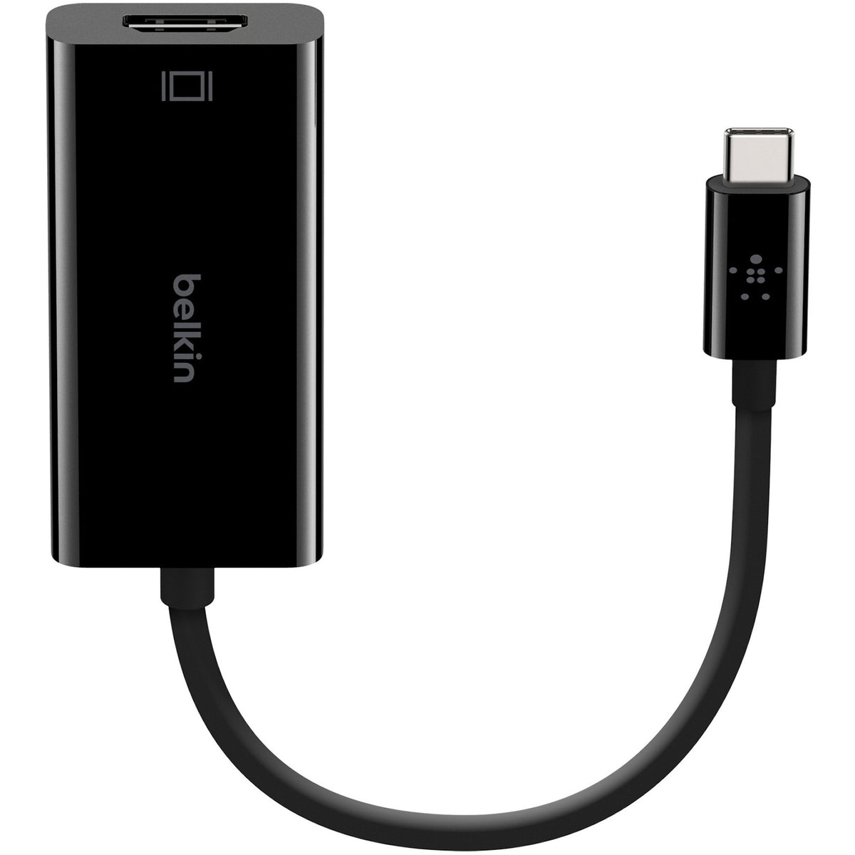 Belkin USB-C to HDMI Adapter Cable, 4k, video adapter - black - Thunderbolt 3/DisplayPort - B2B144-BLK