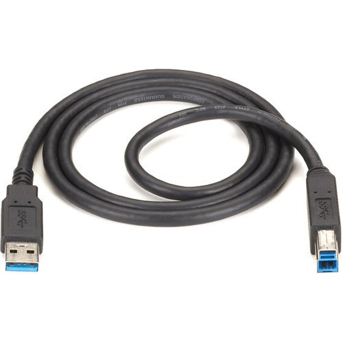 Black Box USB 3.0 Cable - Type A Male to Type B Male, Black, 10-ft. (3.0-m) - USB30-0010-MM