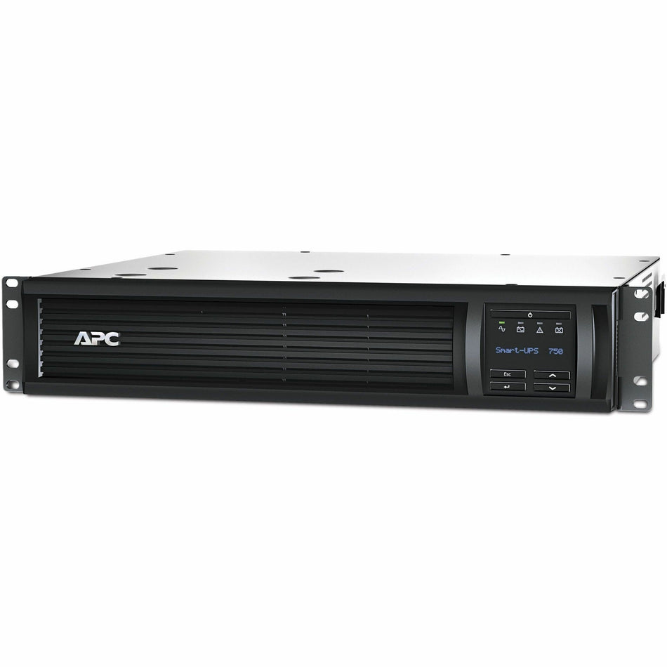 APC Smart-UPS, Line Interactive, 750VA, Rackmount 2U, 120V, 6x NEMA 5-15R outlets, SmartConnect Port+SmartSlot, AVR, LCD - SMT750RM2UC