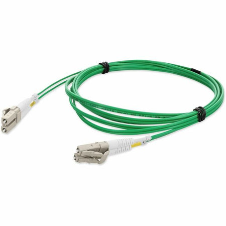 AddOn 2m LC (Male) to LC (Male) Straight Green OM1 Duplex Fiber OFNR (Riser-Rated) Patch Cable - ADD-LC-LC-2M6MMF-GN