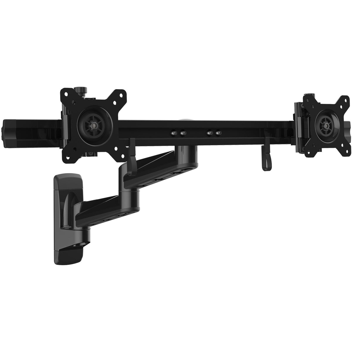 StarTech.com Wall Mount Dual Monitor Arm, Articulating Ergonomic VESA Wall Mount for 2x 24" (11lb/5kg) Screens, Adjustable Crossbar - ARMDUALWALL