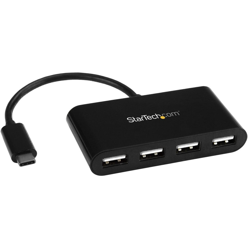 StarTech.com 4 Port USB C Hub - Mini Hub - USB-C to 4x USB-A - USB 2.0 Hub - USB Type C Hub - USB C to USB Hub - USB C Port Expander - ST4200MINIC