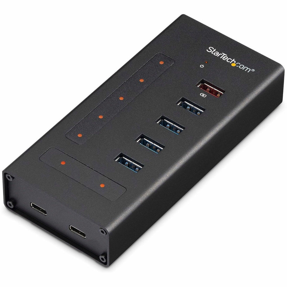 StarTech.com 7 Port USB C Hub - 2x USB-C & 5x USB-A - Mountable Metal USB 3.0 Type-C Hub - 5Gbps USB 3.2 Gen 1 - Self Powered - BC 1.2 - HB30C5A2CST