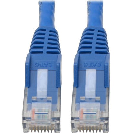 Eaton Tripp Lite Series Cat6 Gigabit Snagless Molded (UTP) Ethernet Cable (RJ45 M/M), PoE, Blue, 6-in. (15.24 cm) - N201-06N-BL