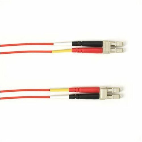 Black Box Fiber Optic Duplex Patch Network Cable - FOCMP62-010M-LCLC-RD