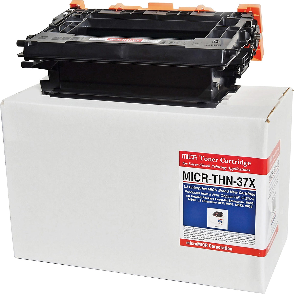 microMICR MICR Standard Yield Laser Toner Cartridge - Alternative for HP CF237X - Black - 1 Each - MICR-THN-37X