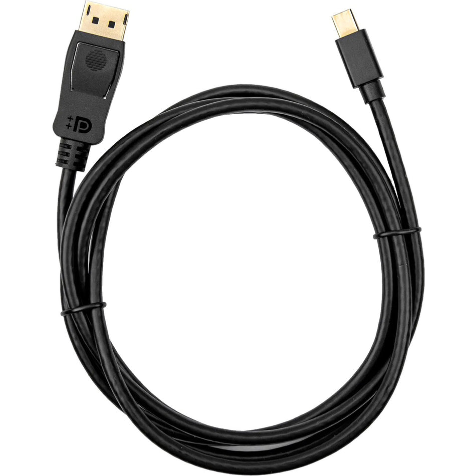 Rocstor premium 6ft (2m) Mini DisplayPort 1.2v to DisplayPort Cable M/M - 4K - mini DisplayPort to Displayport for Ultrabook, Projector, Desktop Computer DisplayPort supports 4Kx2K Resolution at 60Hz - 6 ft Mini DP to DP Cable - 6ft Mini DisplayPort to DisplayPort 1.2 Cable - Gold Platted - DisplayPort 4k with HBR2 support - High-resolution support of up to 4k x 2k (3840 x 2160) @ 60Hz - a max HBR2 bandwidth of 21.6 Gbps 4KX2K@60Hz - Y10C165-B1
