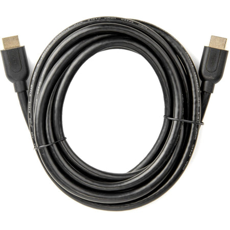Rocstor Premium 10 ft 4K High Speed HDMI to HDMI M/M Cable - Ultra HD HDMI 2.0 Supports 4k x 2k at 60Hz with resolutions up to 3840x2160p and 18Gbps Bandwidth - HDMI 2.0 to HDMI 2.0 Male/Male - HDMI 2.0 for HDTV, DVD Player, Stereo Receiver, Digital Signage Projector, Gaming Console, Audio/Video Device, TV, Digital Video Recorder - 10 ft (3m) - 1 Retail Pack - 1 x HDMI Male - 1 x HDMI Male - Gold Plated Connectors - Shielding - Black - HDMI CABLE ULTRA HD 4Kx2K - Y10C161-B1