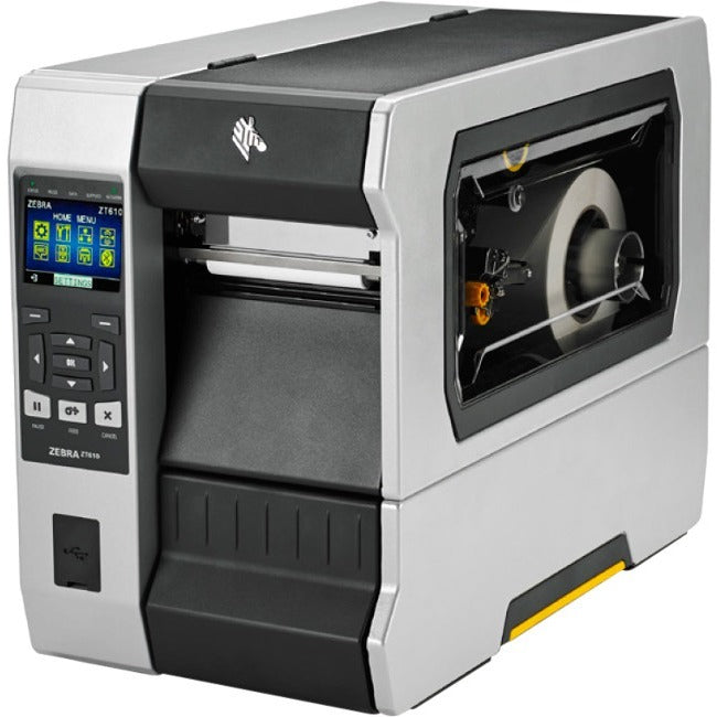 Zebra ZT610 Industrial Direct Thermal/Thermal Transfer Printer - Monochrome - Label Print - USB - Serial - Bluetooth - TAA Compliant - ZT61042-T01010GA