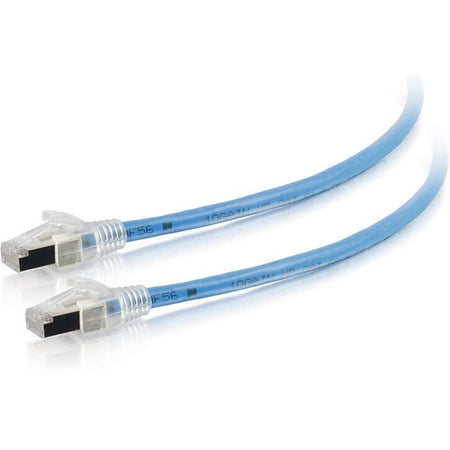 C2G 35ft HDBaseT Cat6a Cable with Discontinuous Shielding - Plenum - Blue - 43171