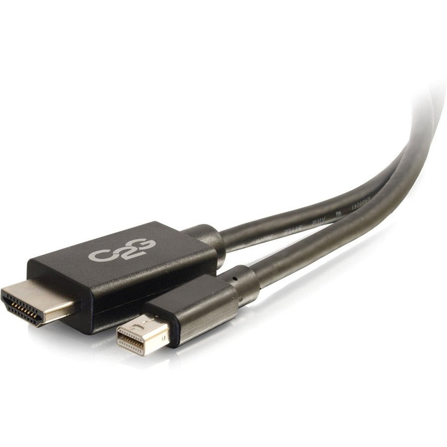 C2G 10ft Mini DisplayPort to HDMI Adapter Cable - Black - TAA - 54422
