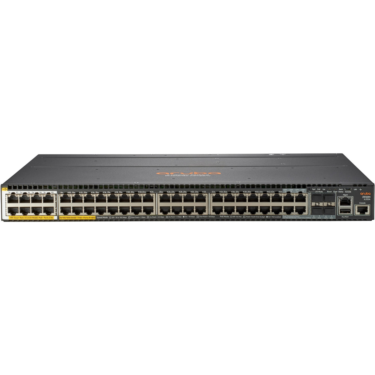 HPE 2930M 40G 8 HPE Smart Rate PoE+ 1-Slot Switch - JL323A