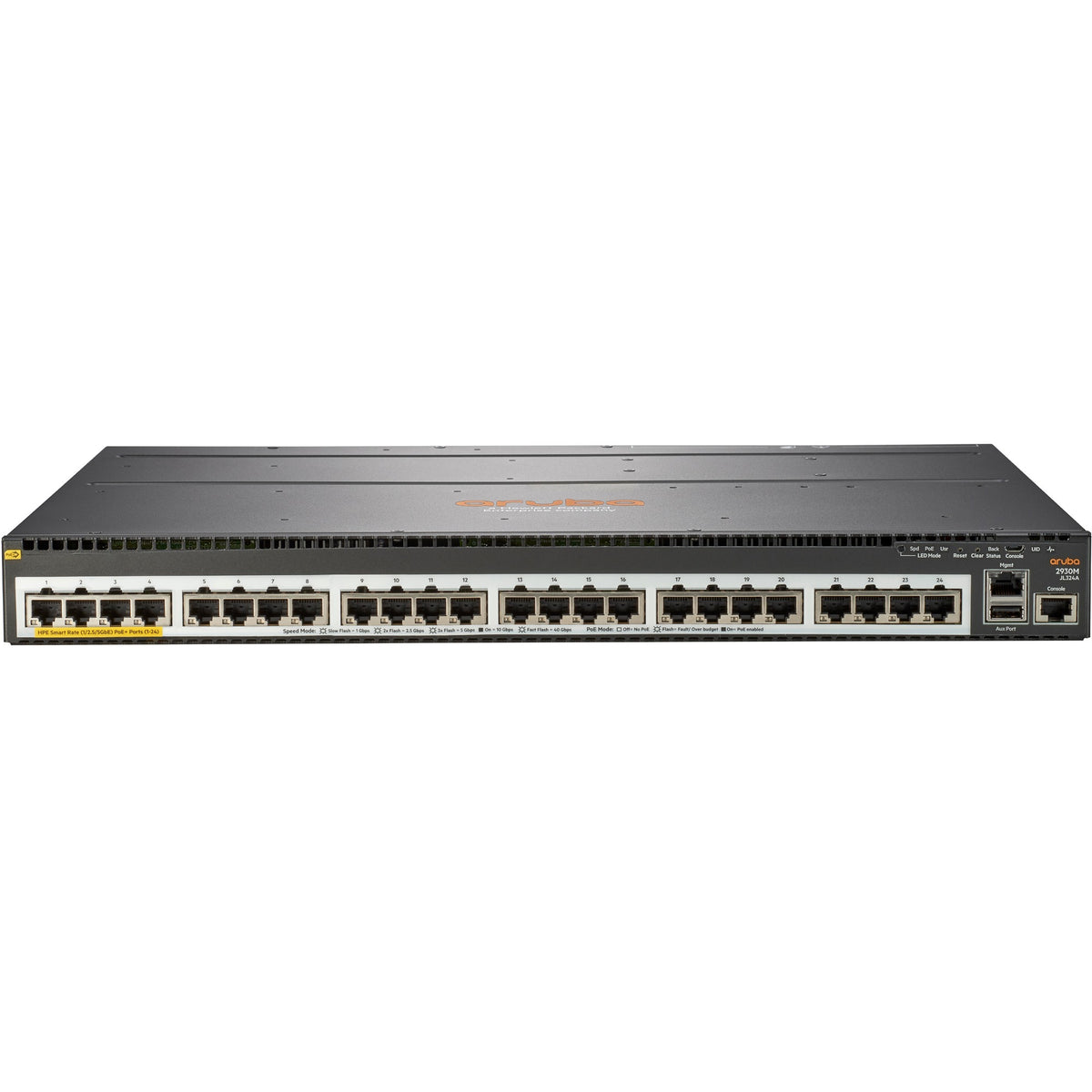 Aruba 2930M 24 HPE Smart Rate PoE+ 1-slot Switch - JL324A