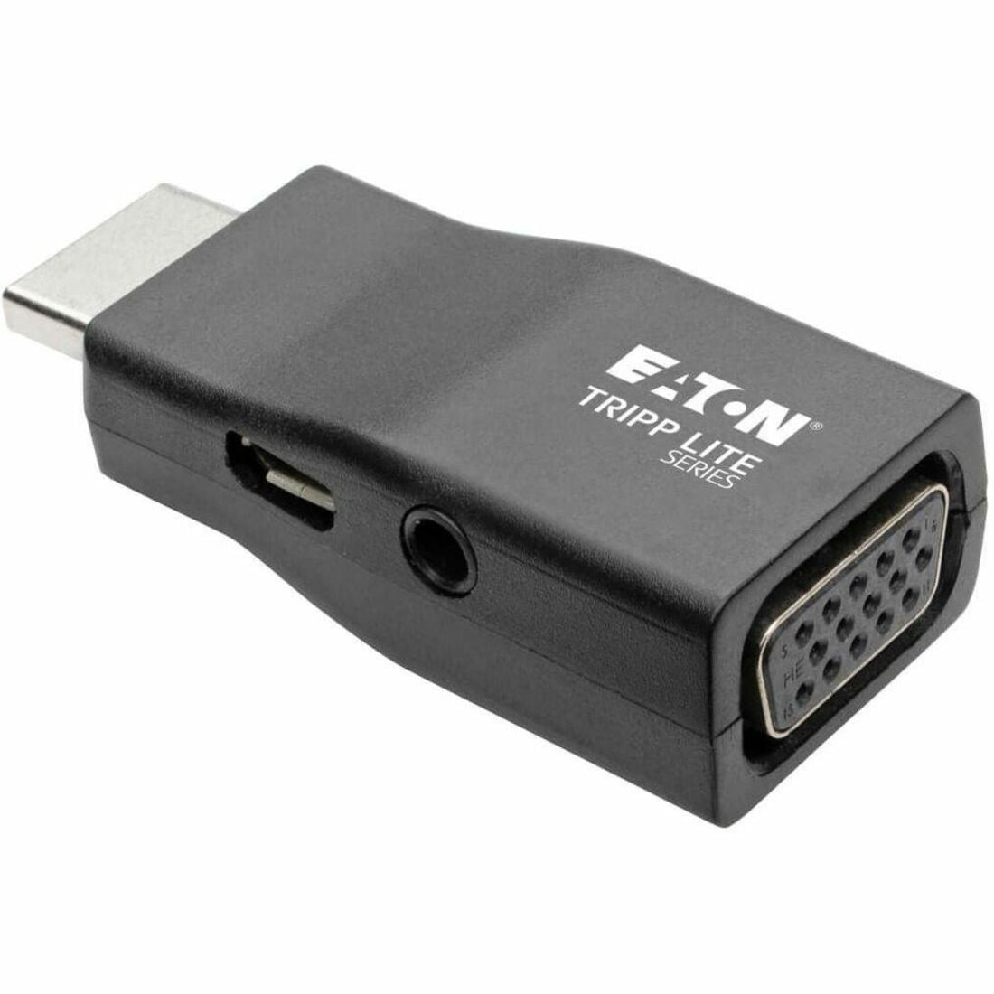 Eaton Tripp Lite Series Compact HDMI to VGA Adapter Video Converter with Audio (M/F), TAA - P131-000-A