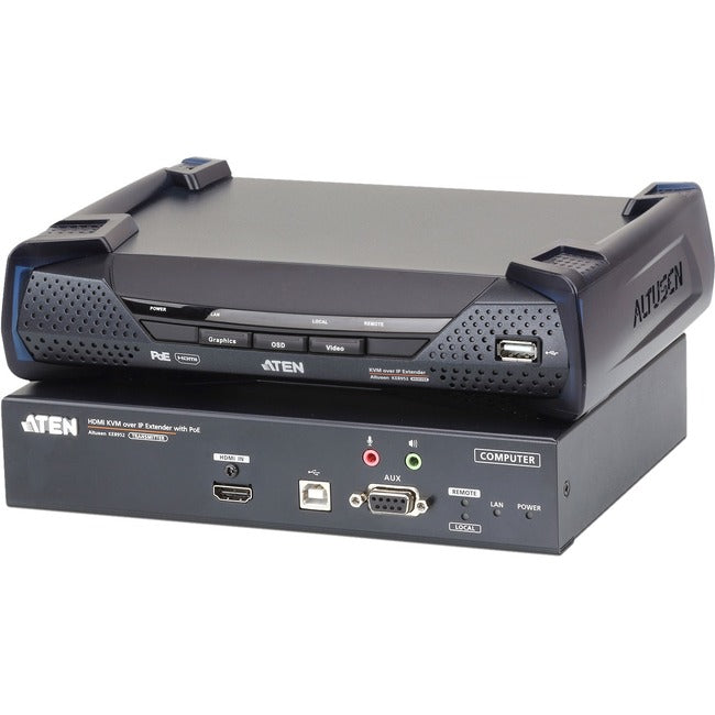 ATEN 4K HDMI Single Display KVM over IP Transmitter with PoE-TAA Compliant - KE8952T