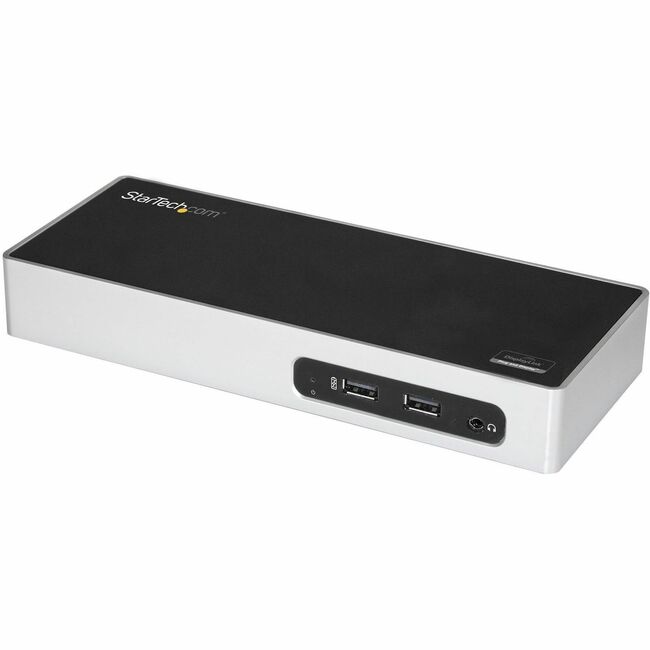 StarTech.com USB 3.0 Docking Station - Dual Monitor Laptop Dock with HDMI & DVI/VGA - 6x USB Type-A Hub, GbE - Universal Windows & Mac - DK30ADD