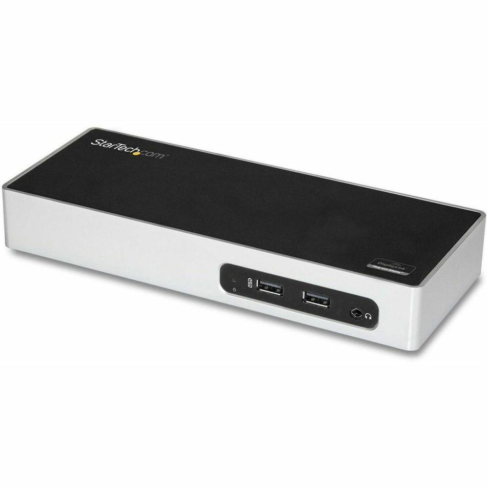 StarTech.com USB 3.0 Docking Station - Dual Monitor Laptop Dock with HDMI & DVI/VGA - 6x USB Type-A Hub, GbE - Universal Windows & Mac - DK30ADD