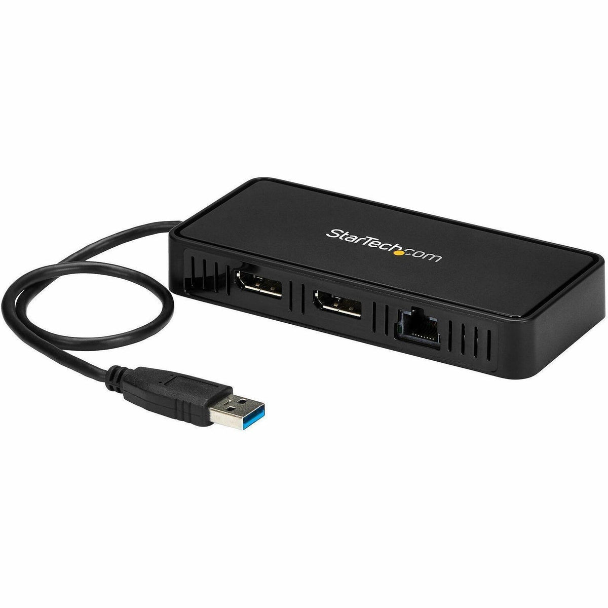 StarTech.com USB 3.0 Mini Dock - Dual Monitor USB Type-A Laptop Docking Station - DisplayPort 4K 60Hz & Gigabit Ethernet - 1' (30cm) cable - USBA2DPGB