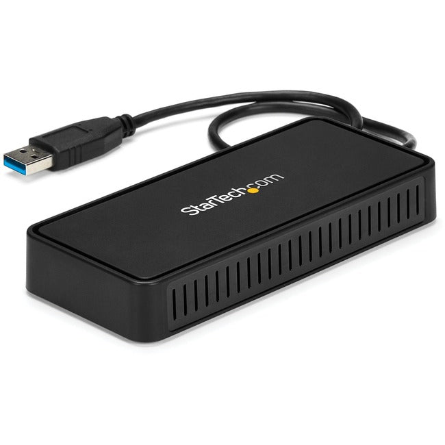 StarTech.com USB 3.0 Mini Dock - Dual Monitor USB Type-A Laptop Docking Station - DisplayPort 4K 60Hz & Gigabit Ethernet - 1' (30cm) cable - USBA2DPGB