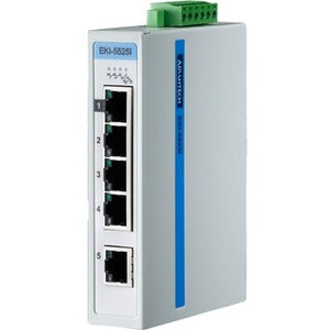 Advantech 5FE Unmanaged Ethernet Switch, ATEX/C1D2/IECEx, -40~75? - EKI-5525I-AE