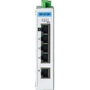 Advantech 5GE Unmanaged Ethernet Switch, ATEX/C1D2/IECEx, -40~75? - EKI-5725I-AE