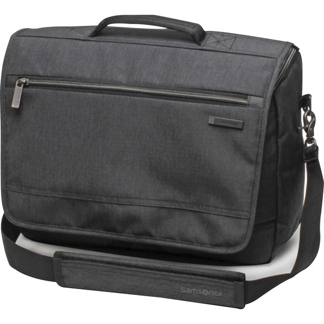 Samsonite Modern Utility Carrying Case (Messenger) for 15.6" Apple iPad Notebook, Tablet - Charcoal Heather, Charcoal - 89579-5794