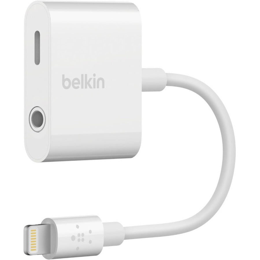 Belkin 3.5 mm Audio and Charge for iPhone and iPad Lightning Adapter - F8J212BTWHT
