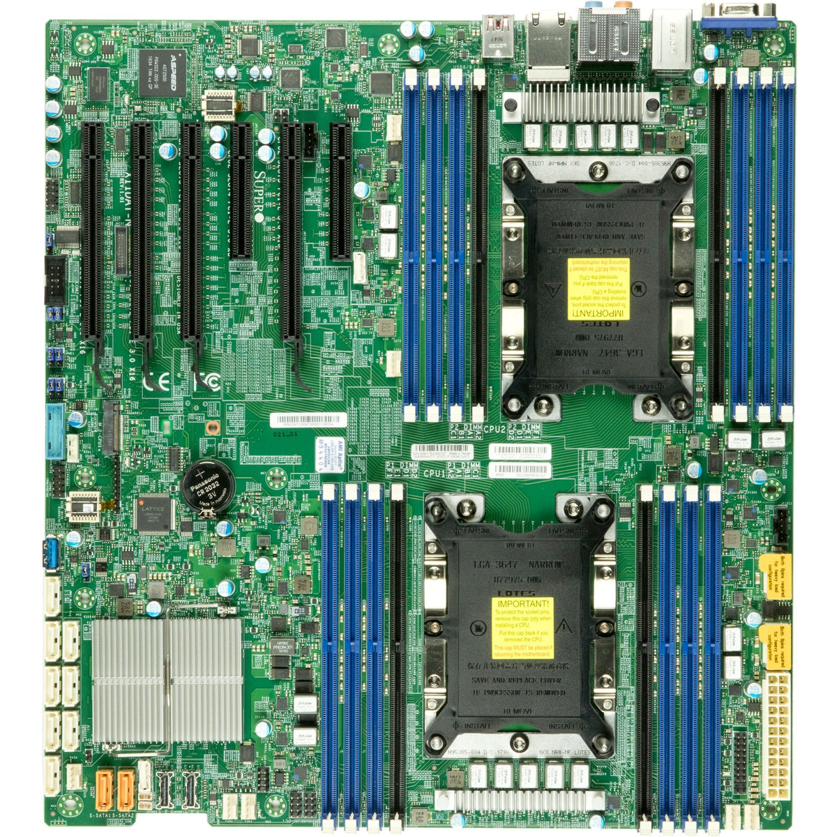 Supermicro X11DAi-N Workstation Motherboard - Intel C621 Chipset - Socket P LGA-3647 - Extended ATX - MBD-X11DAI-N-O