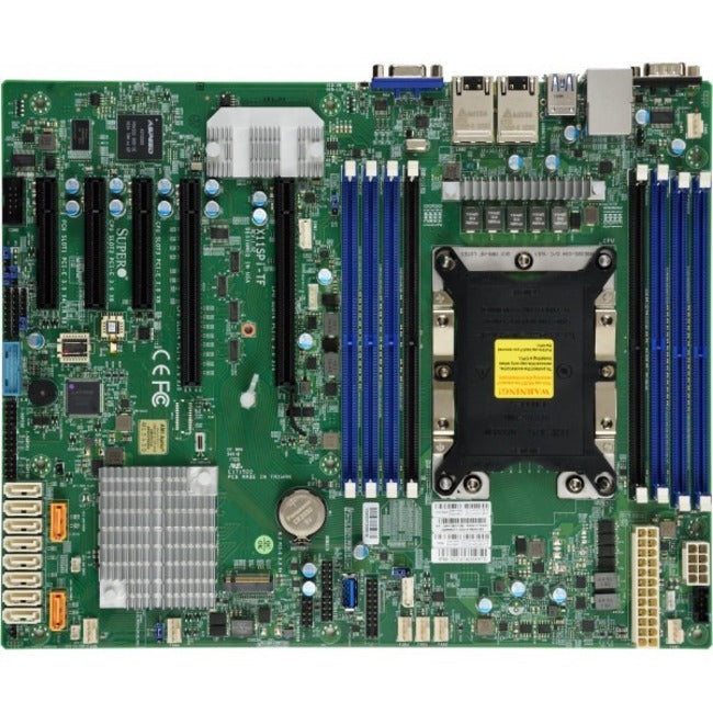 Supermicro X11DPH-T Server Motherboard - Intel C624 Chipset - Socket P LGA-3647 - Extended ATX - MBD-X11DPH-T-O