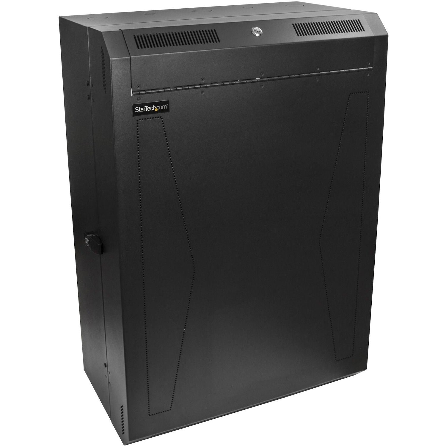 StarTech.com 8U 19" Vertical Wall Mount Server Rack Cabinet Enclosure - Low Profile (15") - 30" Deep Locking w/2U for Network IT Equipment - RK830WALVS