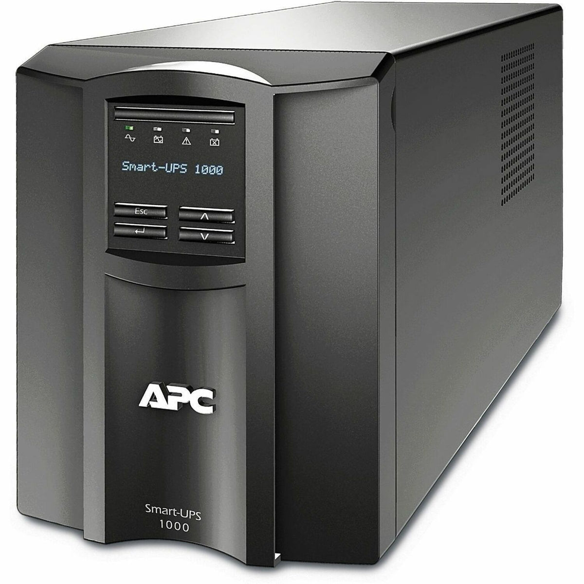 APC Smart-UPS, Line Interactive, 1000VA, Tower, 120V, 8x NEMA 5-15R outlets, SmartConnect Port+SmartSlot, AVR, LCD - SMT1000C