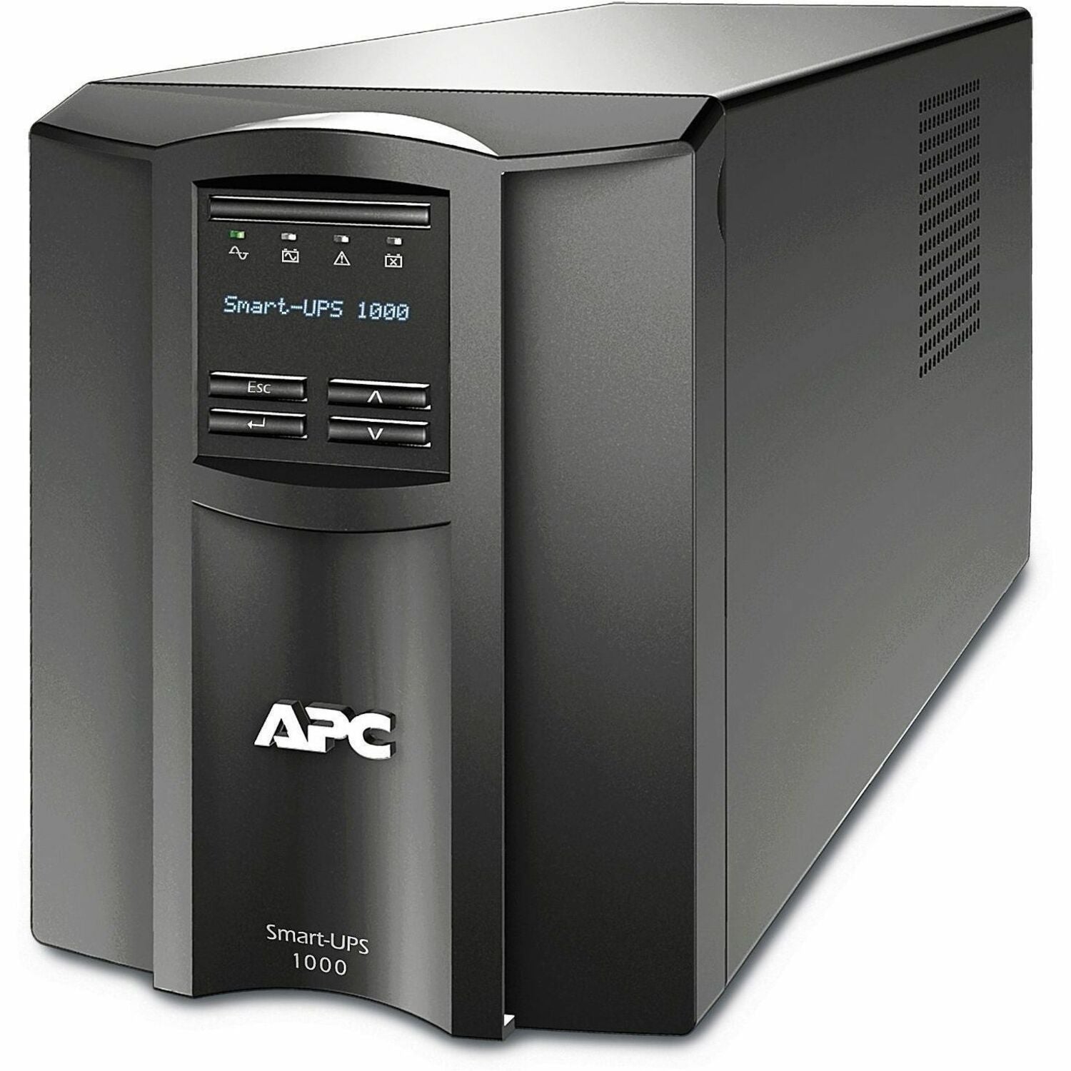 APC Smart-UPS, Line Interactive, 1000VA, Tower, 120V, 8x NEMA 5-15R outlets, SmartConnect Port+SmartSlot, AVR, LCD - SMT1000C
