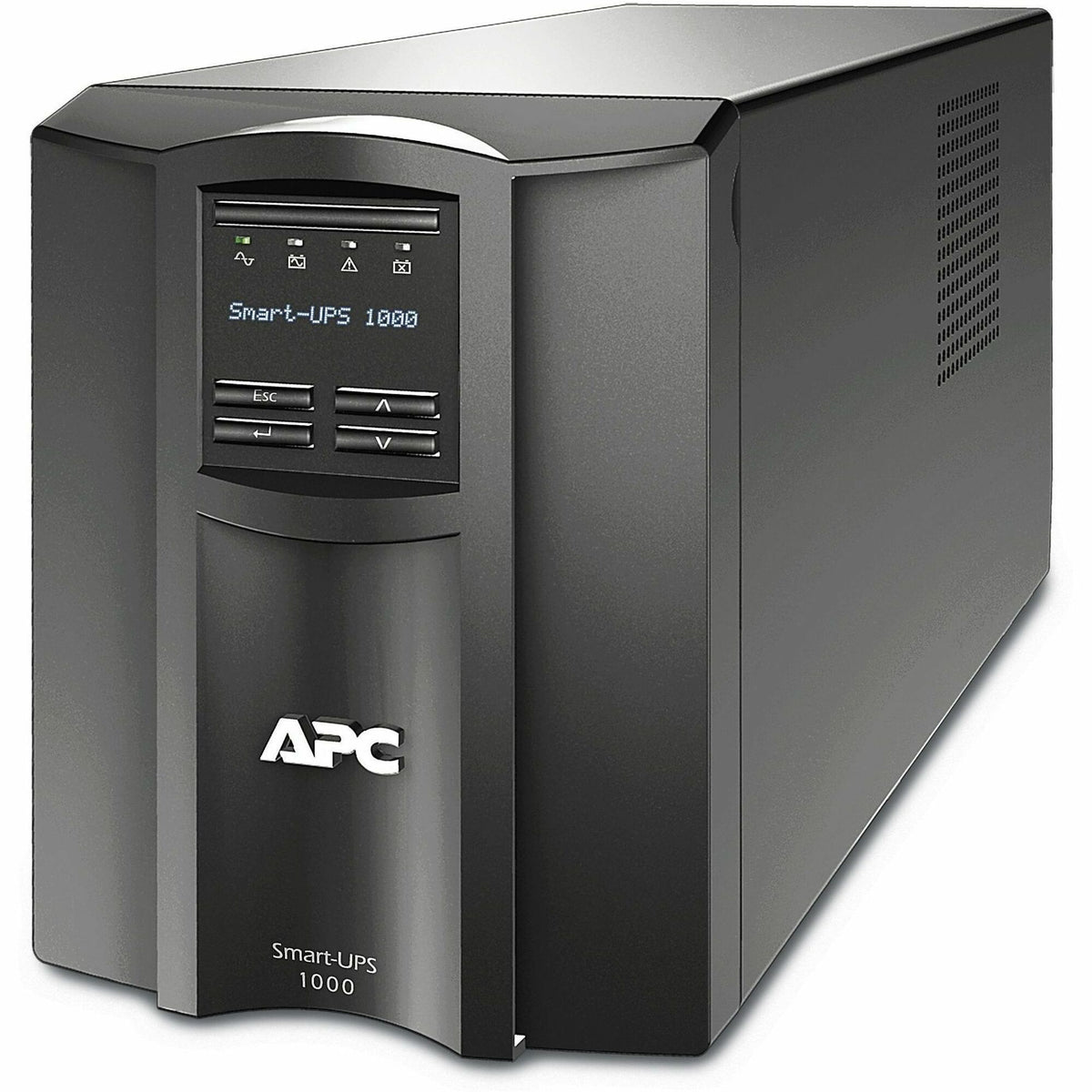 APC Smart-UPS, Line Interactive, 1000VA, Tower, 120V, 8x NEMA 5-15R outlets, SmartConnect Port+SmartSlot, AVR, LCD - SMT1000C