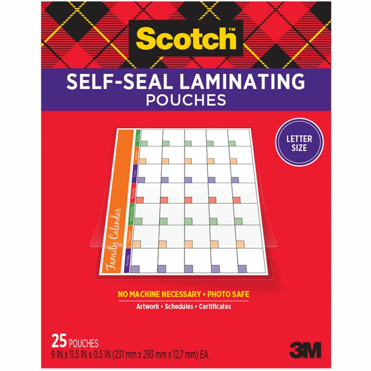 Scotch Self-Seal Laminating Pouches - LS854-25G