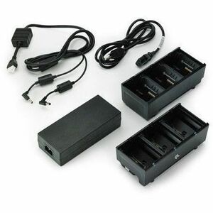 Zebra Dual 3-Slot Battery Charger Connected via Y Cable - SAC-MPP-6BCHUS1-01