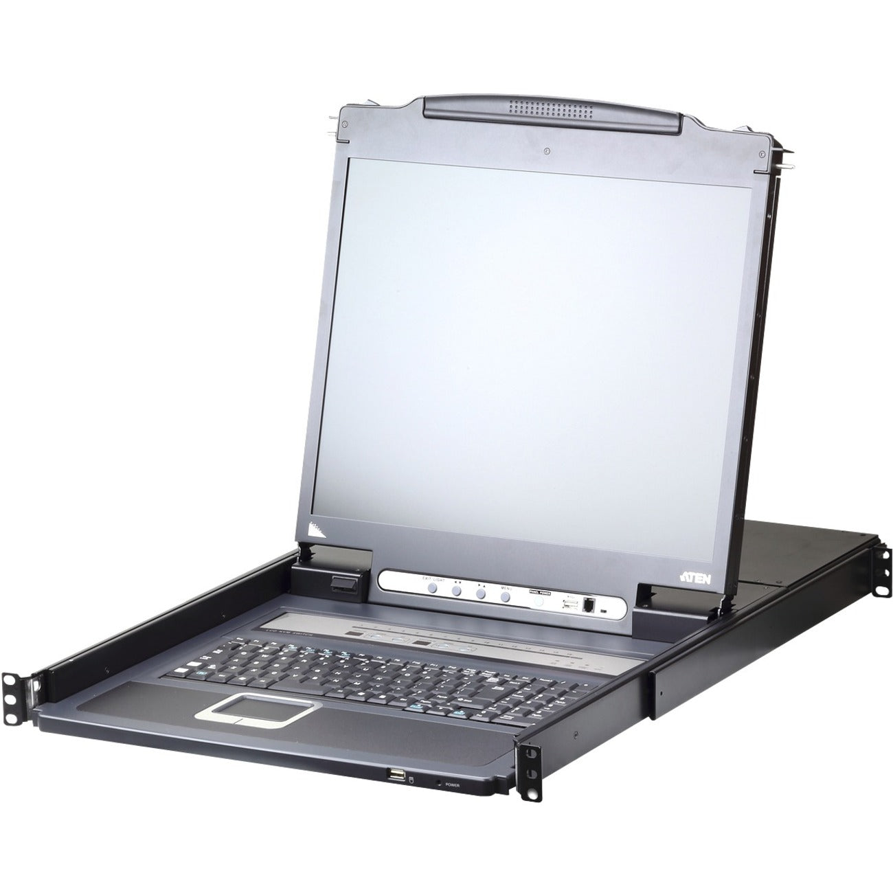 ATEN CL5708I LCD KVM Over IP Switch With Standard Rack Mount Kit-TAA Compliant - CL5708IN