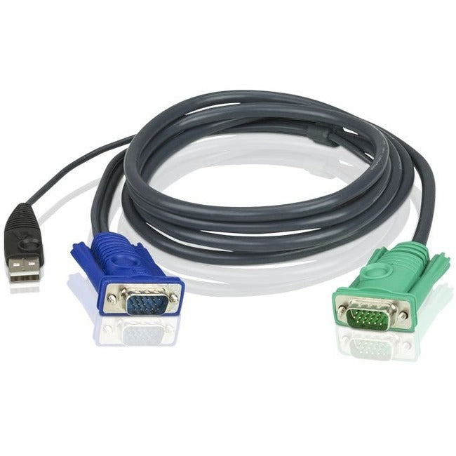 ATEN 6' USB KVM Cable - SPHD15 to VGA & USB A - 2L5202U