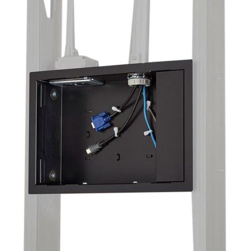 Chief Proximity In-Wall Storage Box with Flange - For Flat Panel Displays - Black - PAC525F