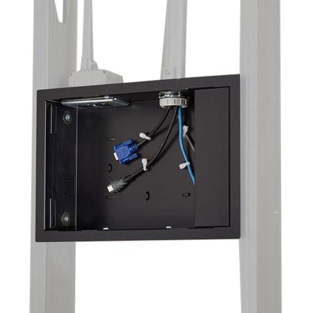 Chief Proximity In-Wall Storage Box with Flange - For Flat Panel Displays - Black - PAC525F