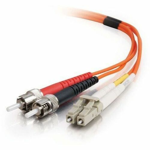 C2G 2m LC-ST 62.5/125 Duplex Multimode OM1 Fiber Cable - Orange - 6ft - 33164