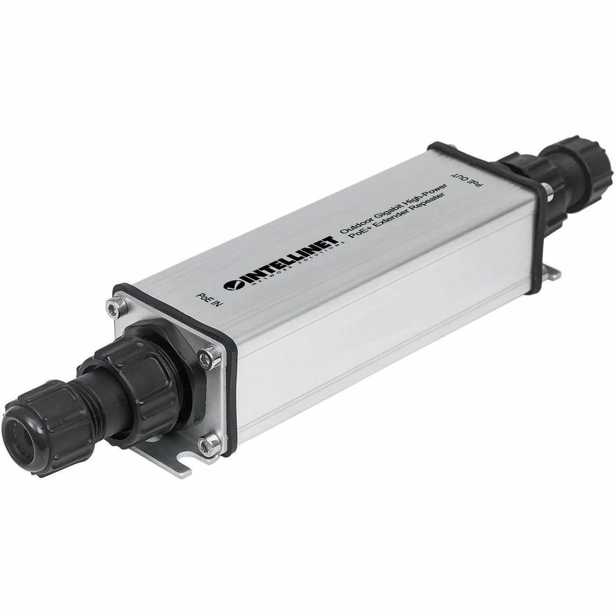 Intellinet Network Solutions Outdoor Gigabit High-Power PoE+ Extender Repeater, Extends Range Beyond the 328 ft (100 m) Limit, Metal Housing, IP65 - 561211