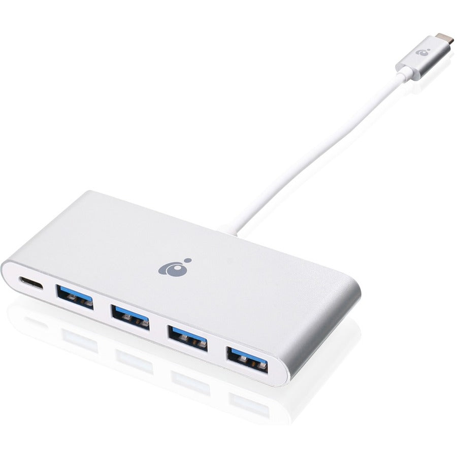 IOGEAR USB-C to 4 Port USB-A Hub with Power Delivery Pass-Through - GUH3C4PD