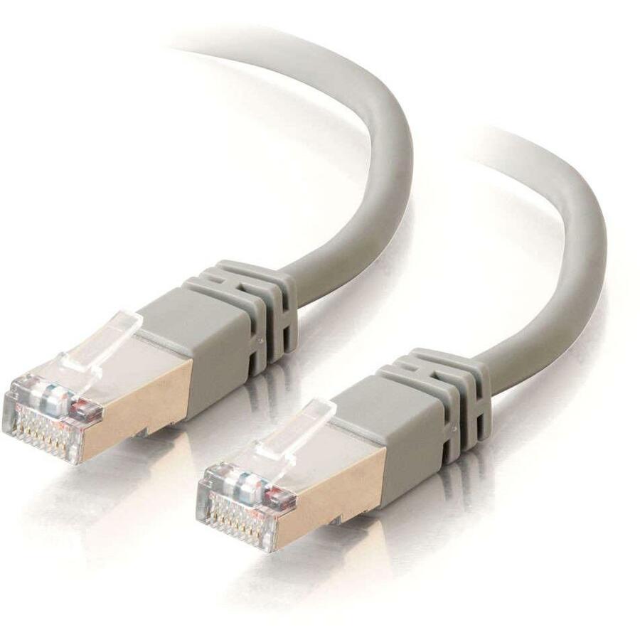 C2G-75ft Cat5e Molded Shielded (STP) Network Patch Cable - Gray - 28700