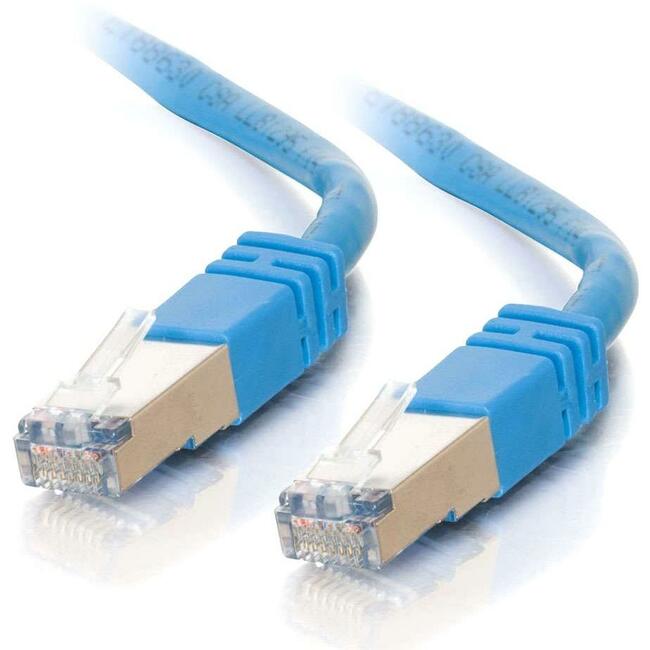 C2G-75ft Cat5e Molded Shielded (STP) Network Patch Cable - Blue - 28701