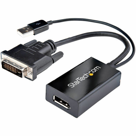 StarTech.com DVI to DisplayPort Adapter with USB Power - DVI-D to DP Video Adapter - DVI to DisplayPort Converter - 1920 x 1200 - DVI2DP2