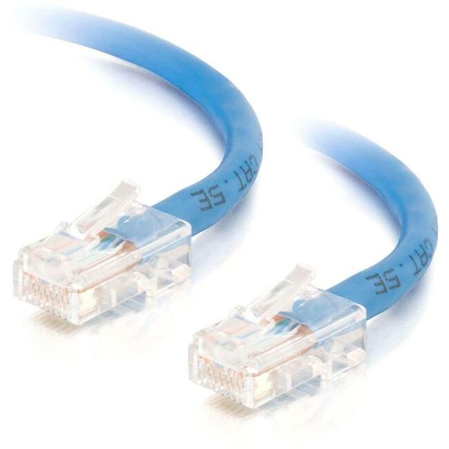 C2G-7ft Cat5e Non-Booted Crossover Unshielded (UTP) Network Patch Cable - Blue - 24506